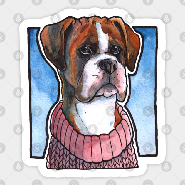 Boxer dog Sticker by LsK House